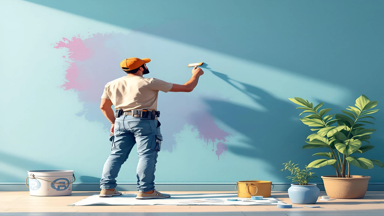 house renovation underway