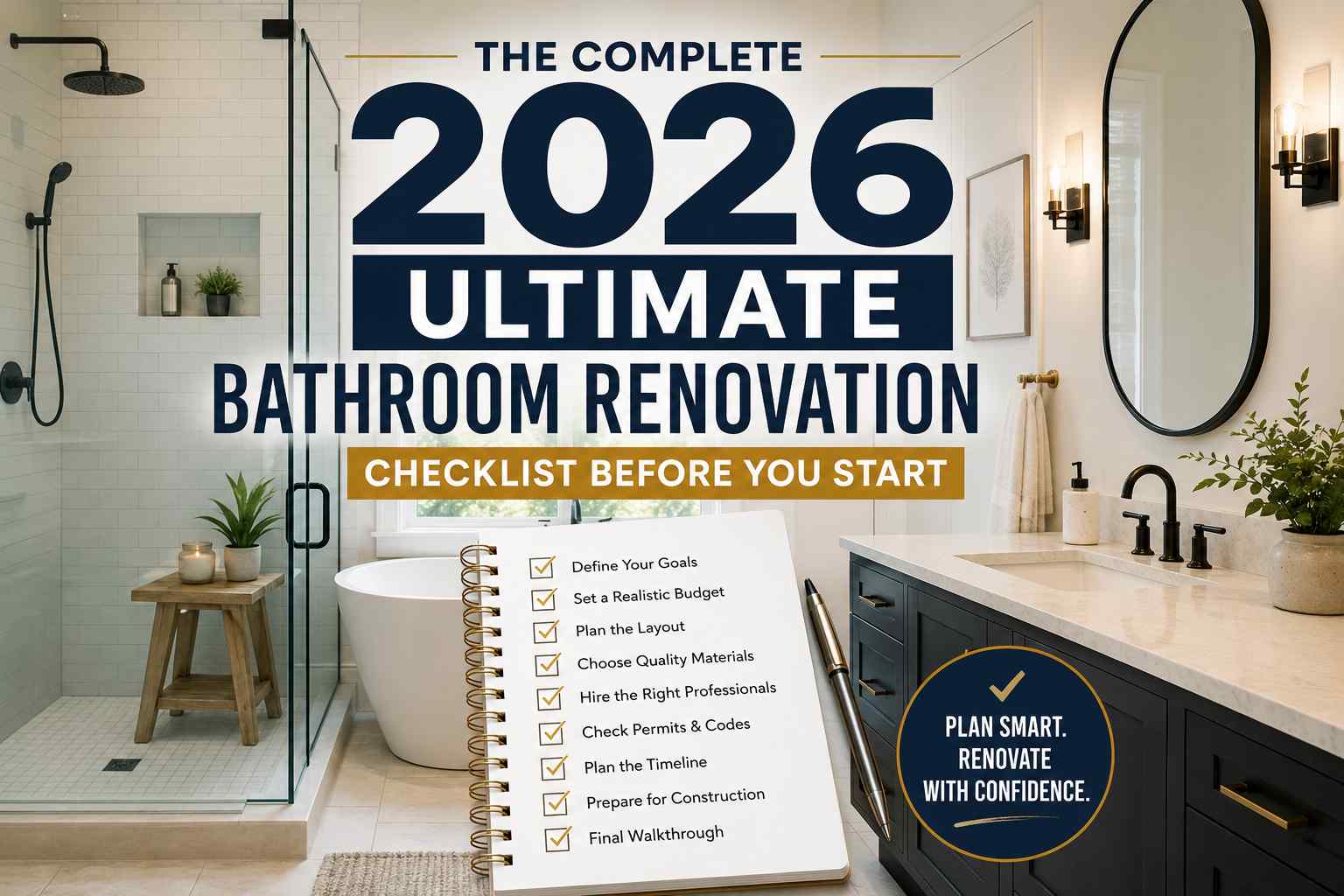 The Complete 2026 Ultimate Bathroom Renovation Checklist Before You Start