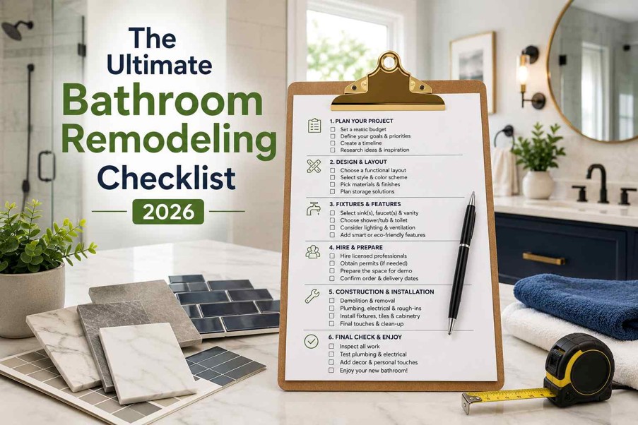 The Ultimate Bathroom Remodeling Checklist 2026