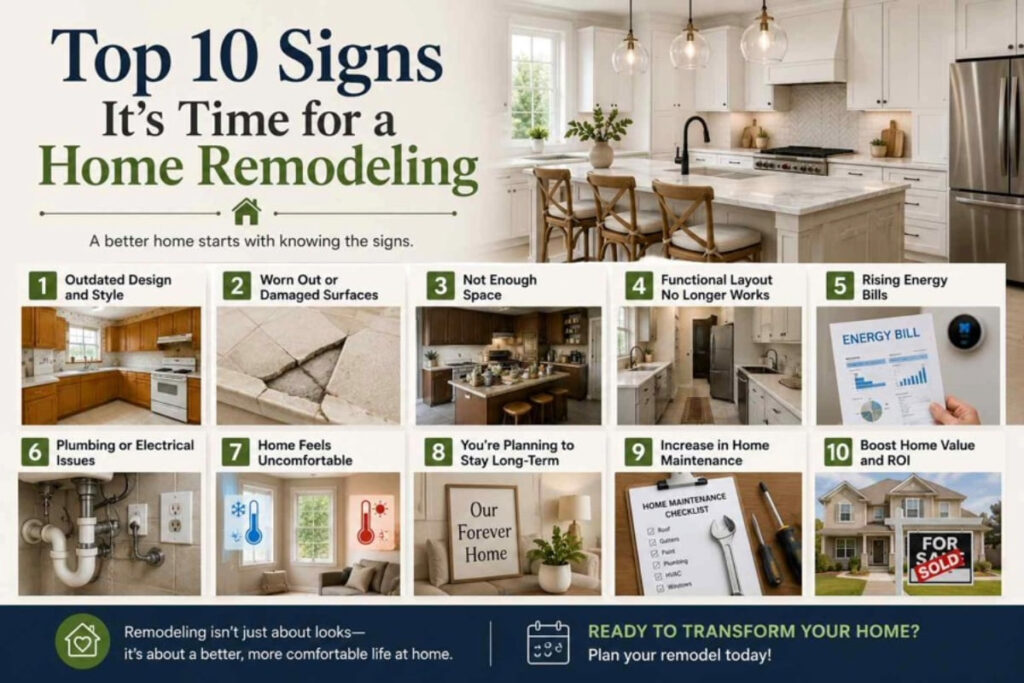 Top 10 Signs It’s Time for a Home Remodeling