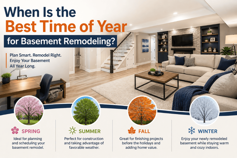 When Is the Best Time of Year for Basement Remodeling?